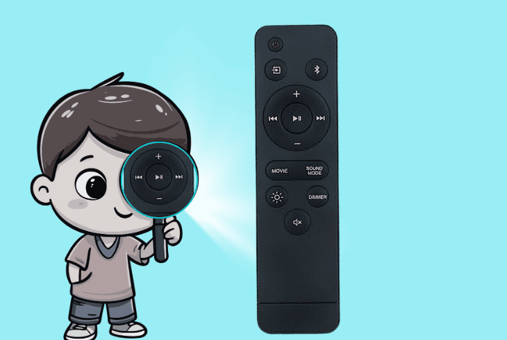 onn Soundbar Won't Turn On? (Top Solutions Revealed!) 6 inspect the onn remote control