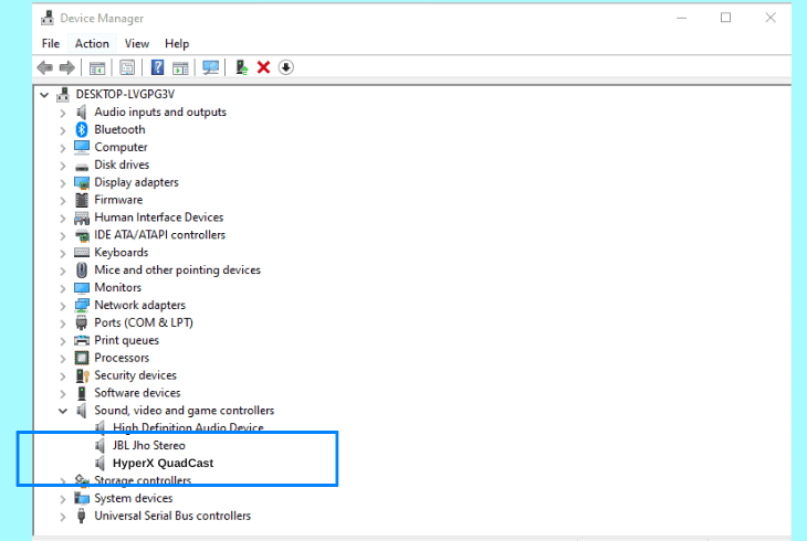HyperX QuadCast Not Recognized? (Let's Fix It Fast) 2 find hyperx quadcast in device manager