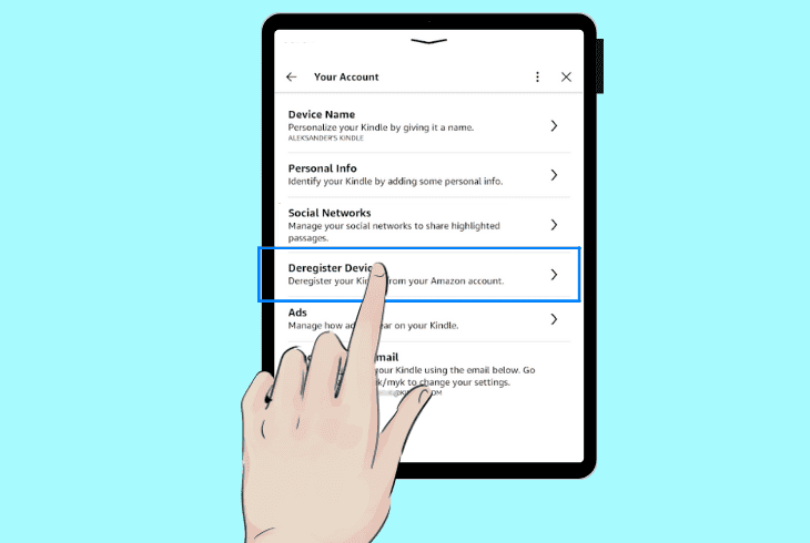 Kindle Paperwhite Blank Screen? (Here's The Fix You Need!) 4 deregister the kindle from amazon