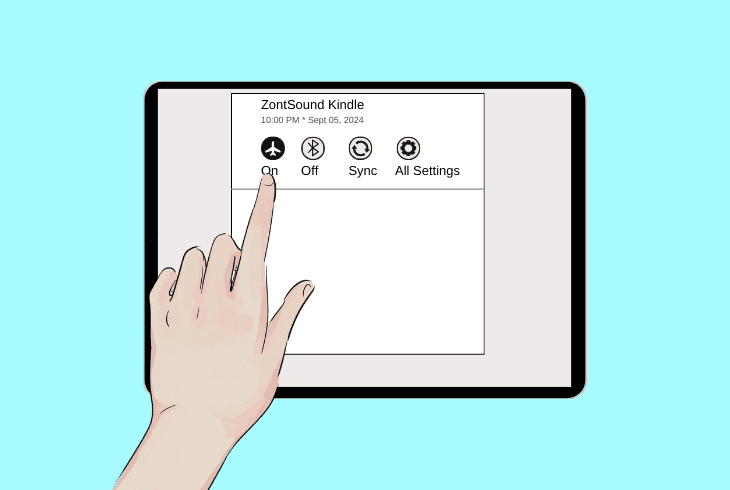 Why Is My Kindle Paperwhite Not Connecting To WiFi? (Quick Fix) 6 toggle “aeroplane mode” on and off