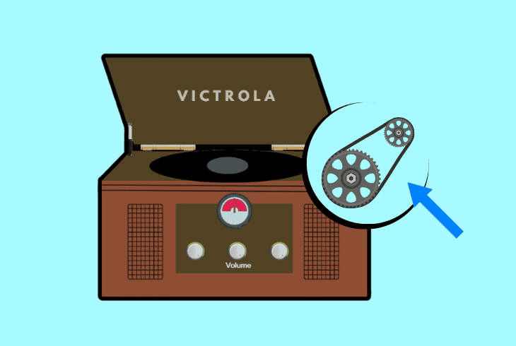 Victrola Record Player Won't Spin? (Don't Panic, Easy Fix!) 5 check & clean the motor’s pulley