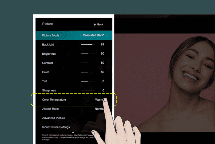 Best Picture Settings For Vizio Smart TV (Tested Settings) 7 color temperature (normal)
