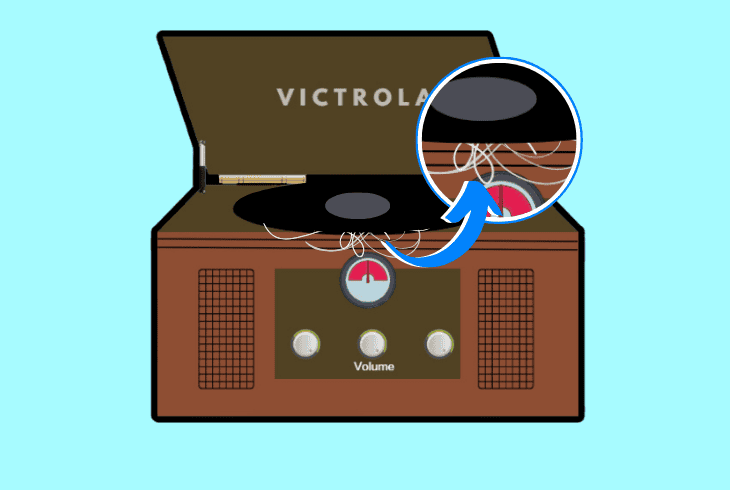 Victrola Record Player Won't Spin? (Don't Panic, Easy Fix!) 4 remove any platter obstructions