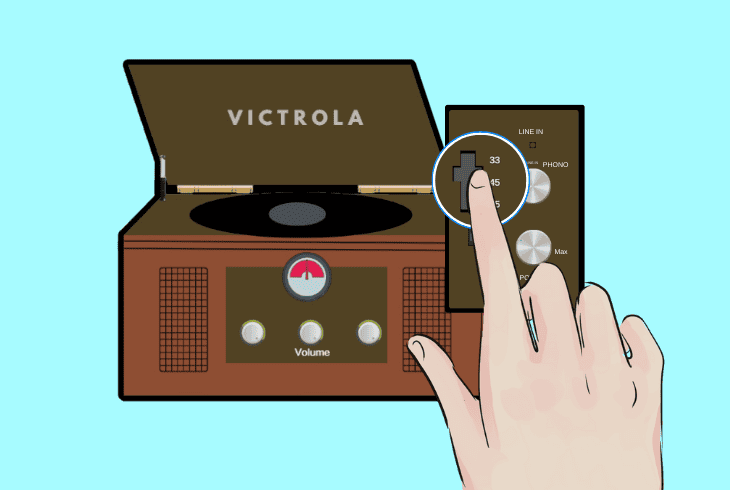Victrola Record Player Won't Spin? (Don't Panic, Easy Fix!) 3 try changing the spinning speed
