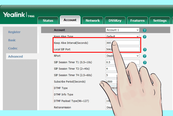 Is Your Yealink Account Unregistered? (Quick Fix!) 8 adjust your udp timeout to “300”
