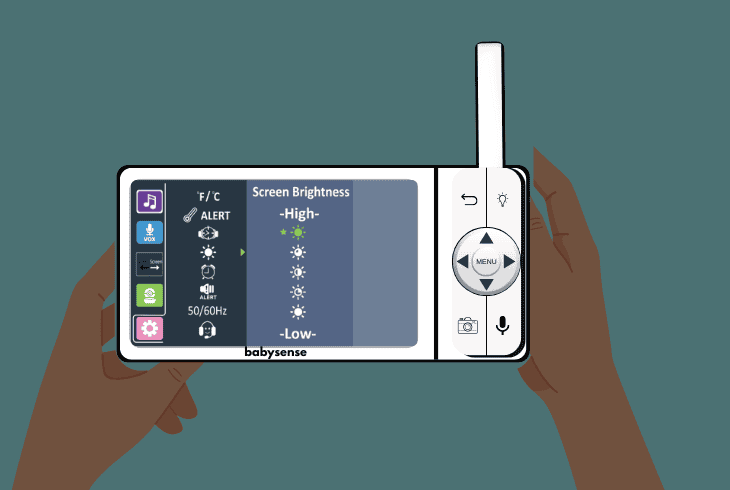 Babysense Monitor Not Turning On? (Here’s The Easy Fix!) 4 adjust brightness on babysense