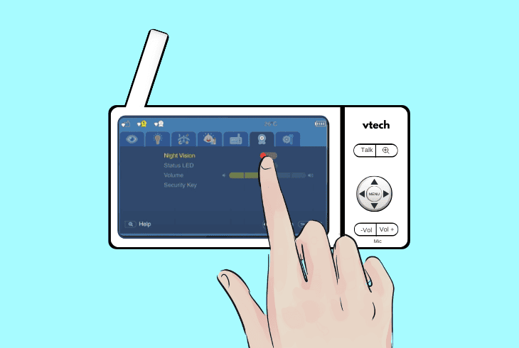 VTech Baby Monitor Night Vision Not Working? (Easy Fix) 2 enable the “night vision” manually