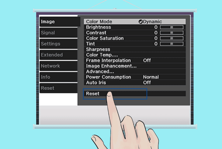Epson Projector Blurry & Worried? (Try These Fixes!) 8 restore the projector to factory default