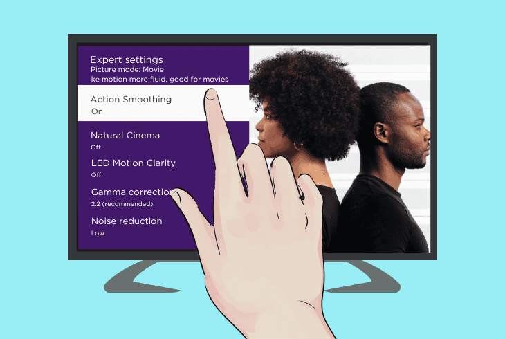 Best Picture Settings For Onn Roku TV - (Expert Settings) 9 action smoothing