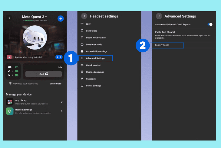 Your Meta Quest 3 Keeps Turning Off? (Fix in Minutes!) 9 reset quest 3 via horizon app