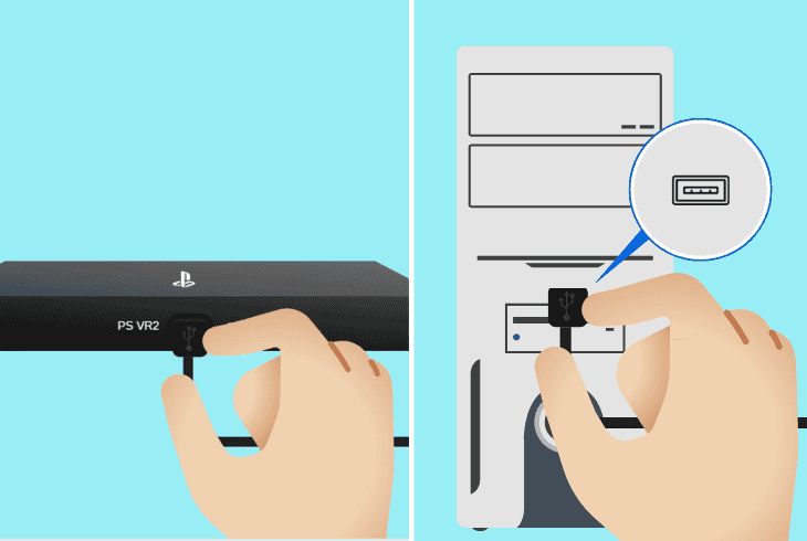 Why Is My PS VR2 Not Turning On? (Let’s Fix It Fast) 5 inspect your connections (pc)