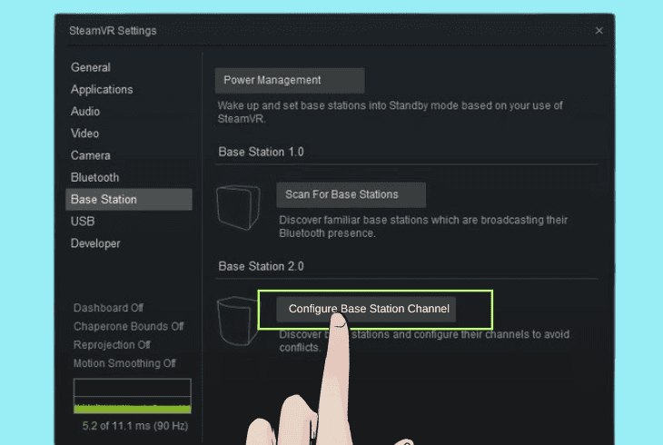 Valve Index Base Station Blinking Red? (Let’s Fix It Fast) 3 adjust the channel configuration