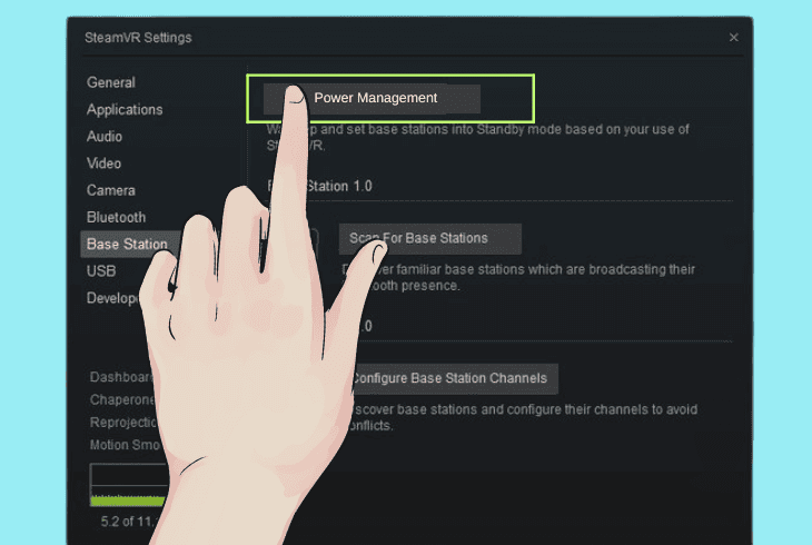 Valve Index Base Station Blinking Red? (Let’s Fix It Fast) 6 disable steamvr “power management”