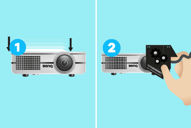 BenQ Projector Lamp Light Red? (Don't Panic! Easy Fix) 5 install the projector’s original lamp