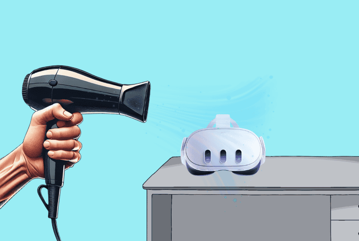Why is Meta Quest 3 Fogging Up? (Best Fixes!) 3 use hair dryer to warm it up