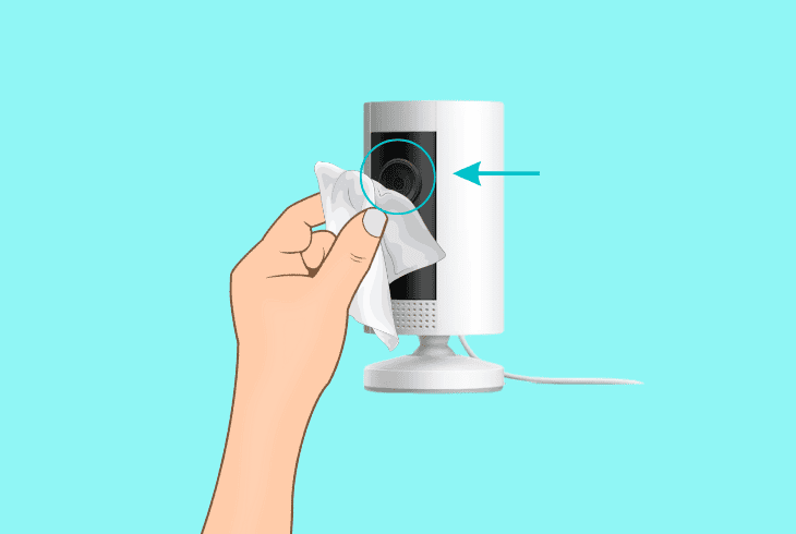 Why Is My Ring Camera Blurry At Night? (Simple Fixes!) 2 wipe clean the camera lens