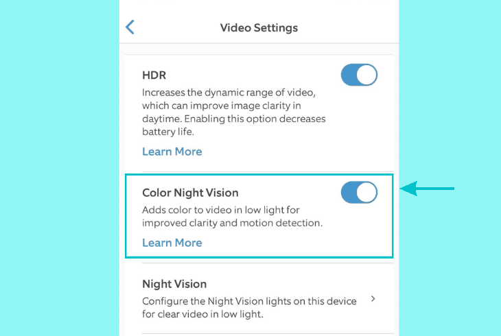 Why Is My Ring Camera Blurry At Night? (Simple Fixes!) 4 toggle off color night vision