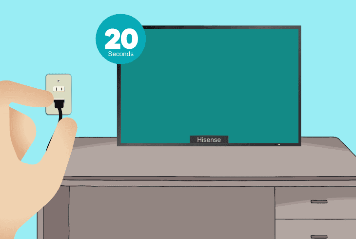 Worried with Hisense Roku TV Error 003? (Easy Fix Here!) 2 unplug the hisense roku tv