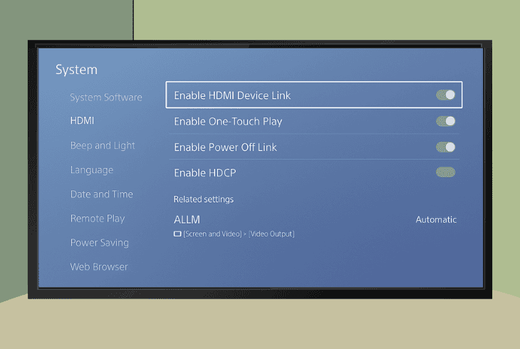 PS5 Turns On By Itself At Night? (Try This Quick Fix!) 2 disable the hdmi link feature