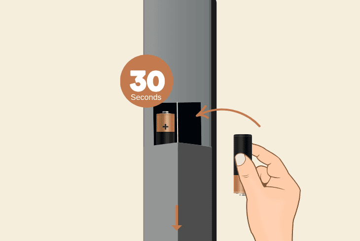 Sony Bravia TV Remote Not Working? (Try This Now!) 2 reinsert your remote batteries