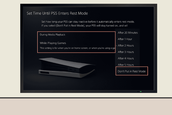 PS5 Turns Off By Itself And Won't Turn On? (Fix It Fast!) 5 adjust the rest mode settings