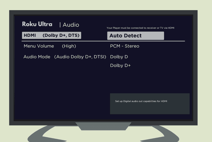 Facing Roku Ultra Sound Issues? (Try This Quick Fix!) 3 adjust the roku ultra hdmi audio