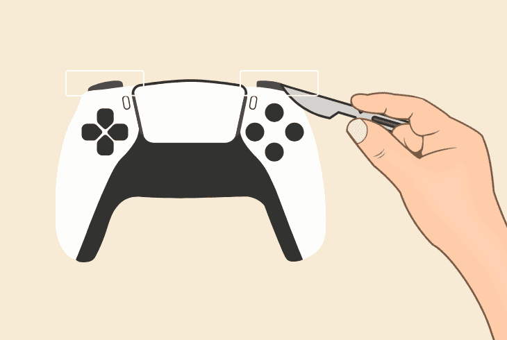 How To Fix Mic On PS5 Controller? (Quick and Easy Fix!) 11 lift off the l1/r1 buttons