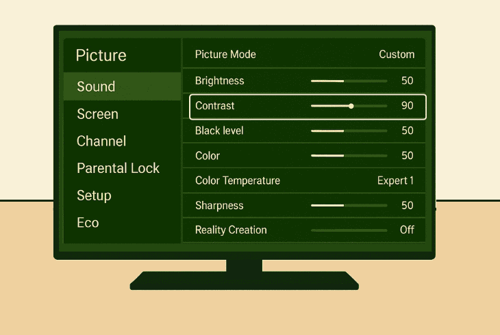 Sony Bravia Best Picture Settings - (For Stunning Quality!) 6 contrast (sdr)