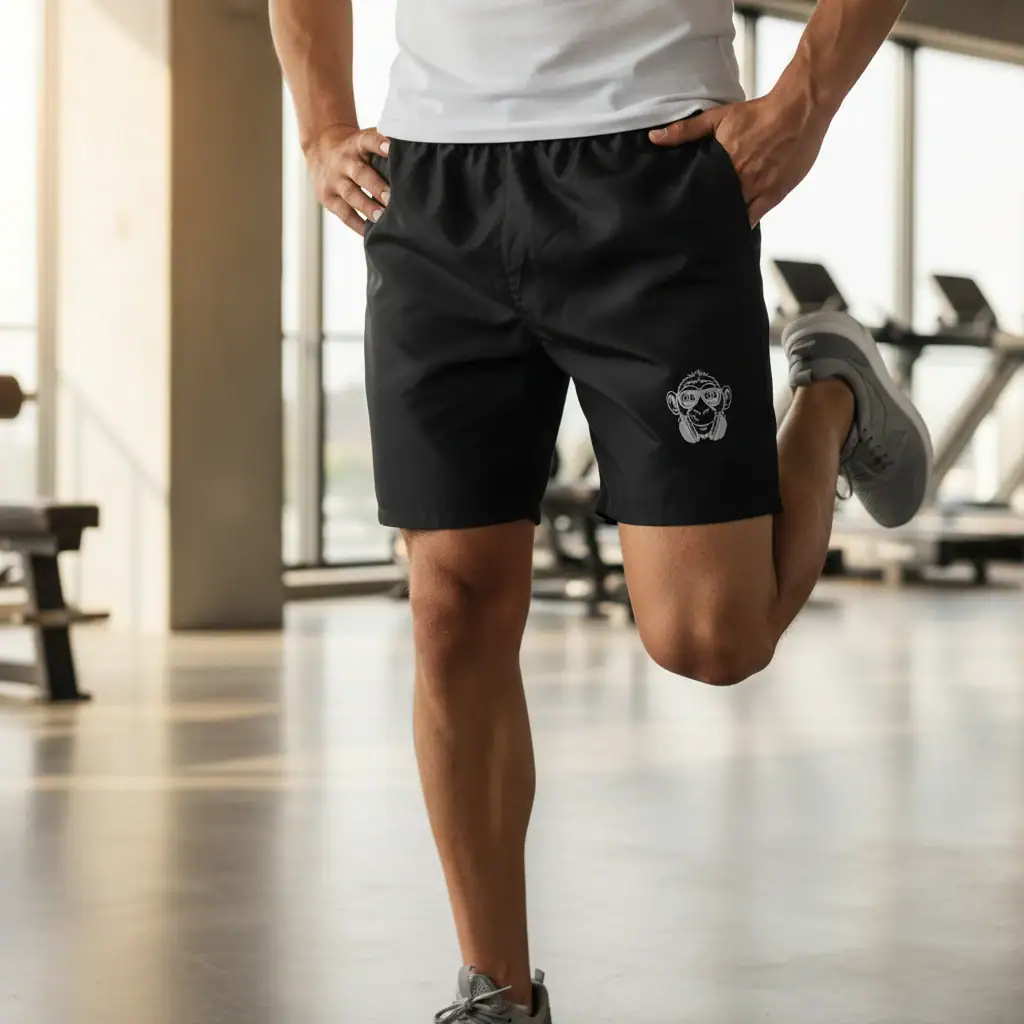 Men's black performance T-shirt with ION-Charge logo for activewear.