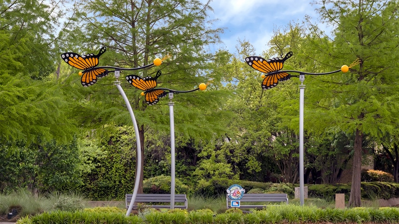 Monarchs kinetic wind sculptures David Hickman