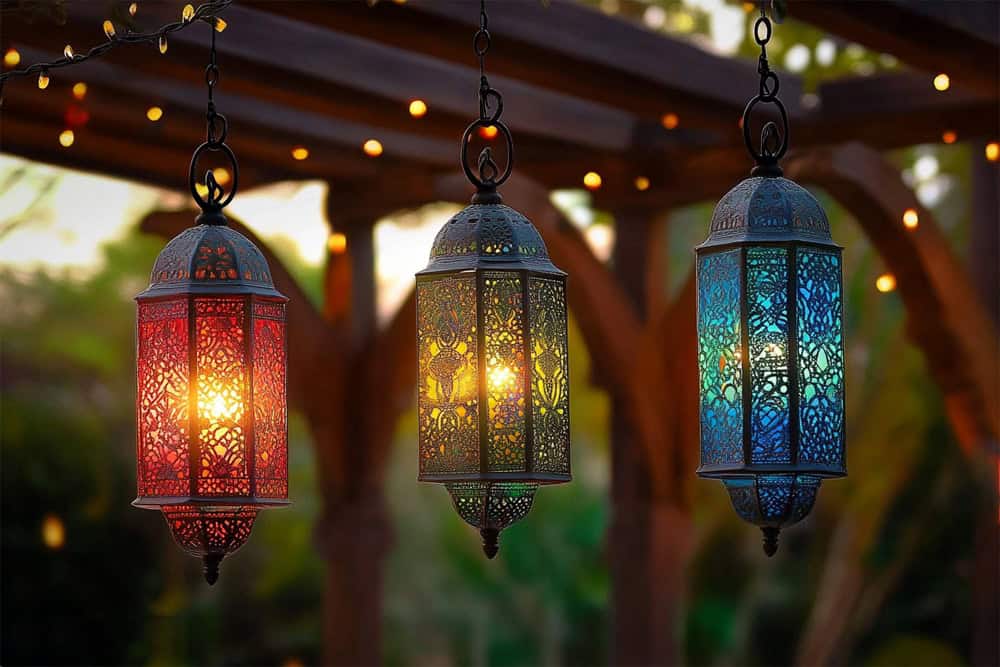 Moroccan garden lanterns