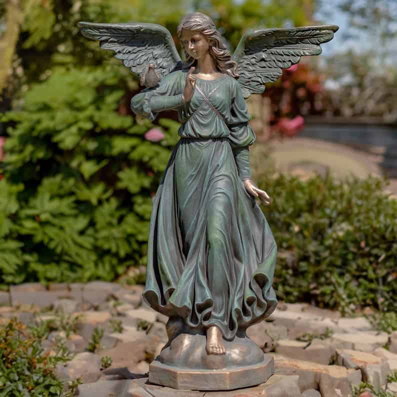 angel_statue_magesium angel statue bronze finish