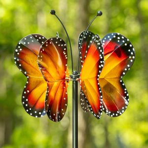 Butterfly Wings In the Wind Wind Spinner 65"H