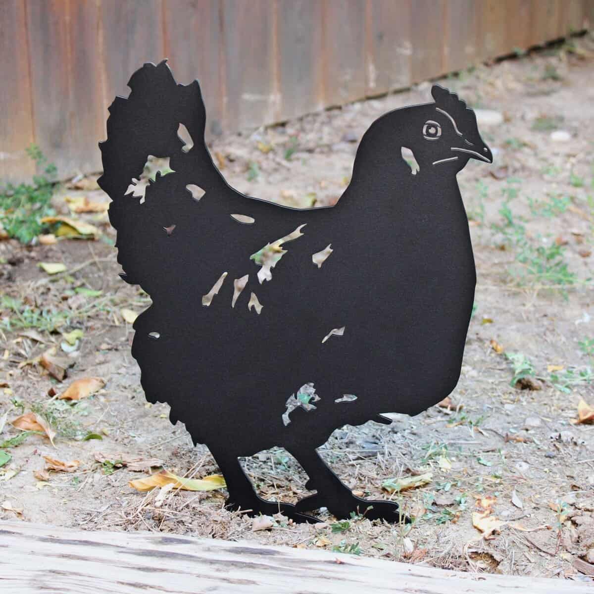 Chicken Garden Stake