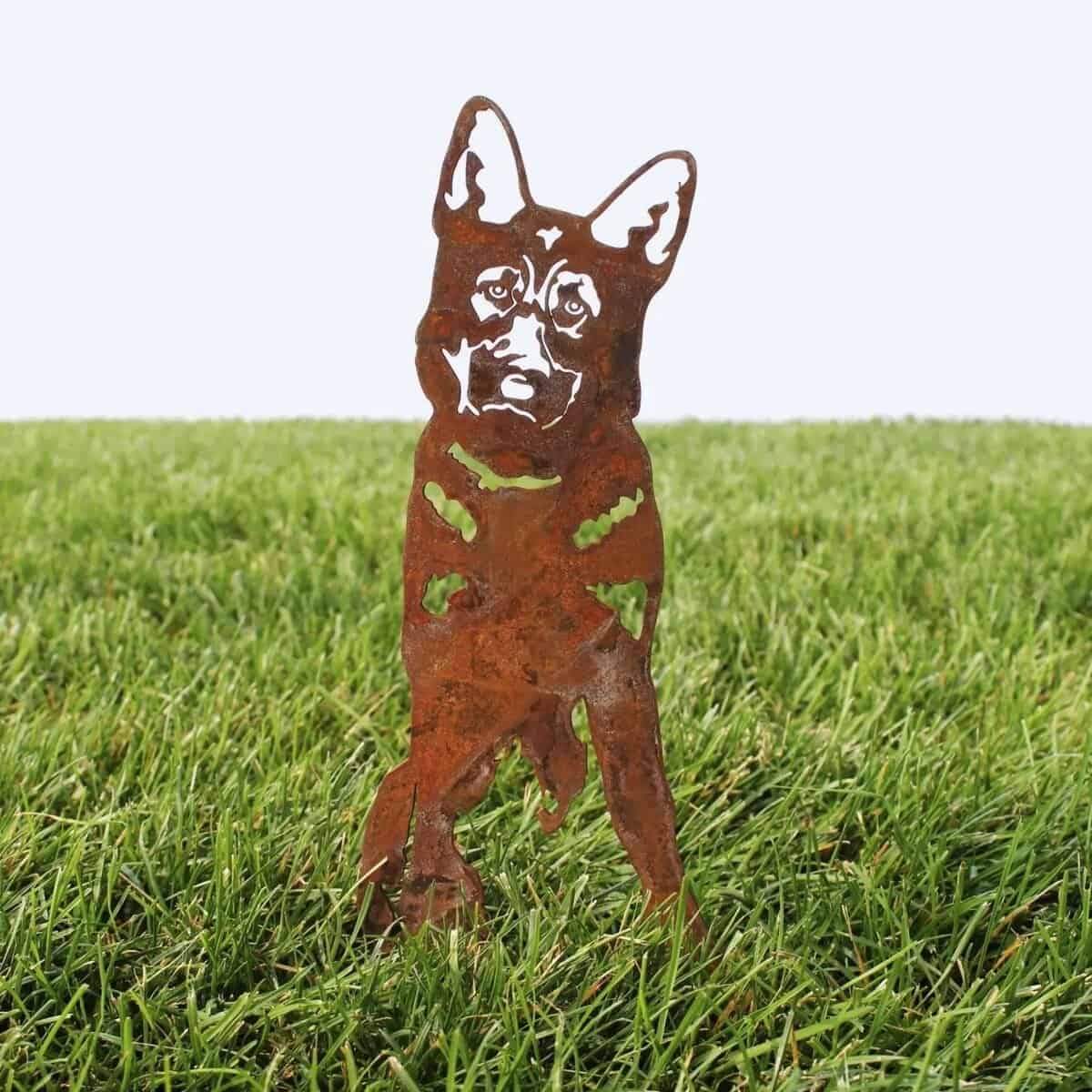 German Shepherd Garden Stake