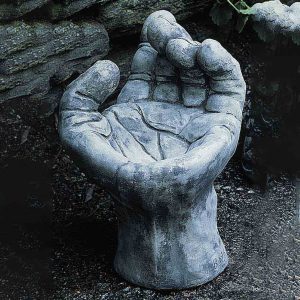 Helping Hand Garden Birdbath