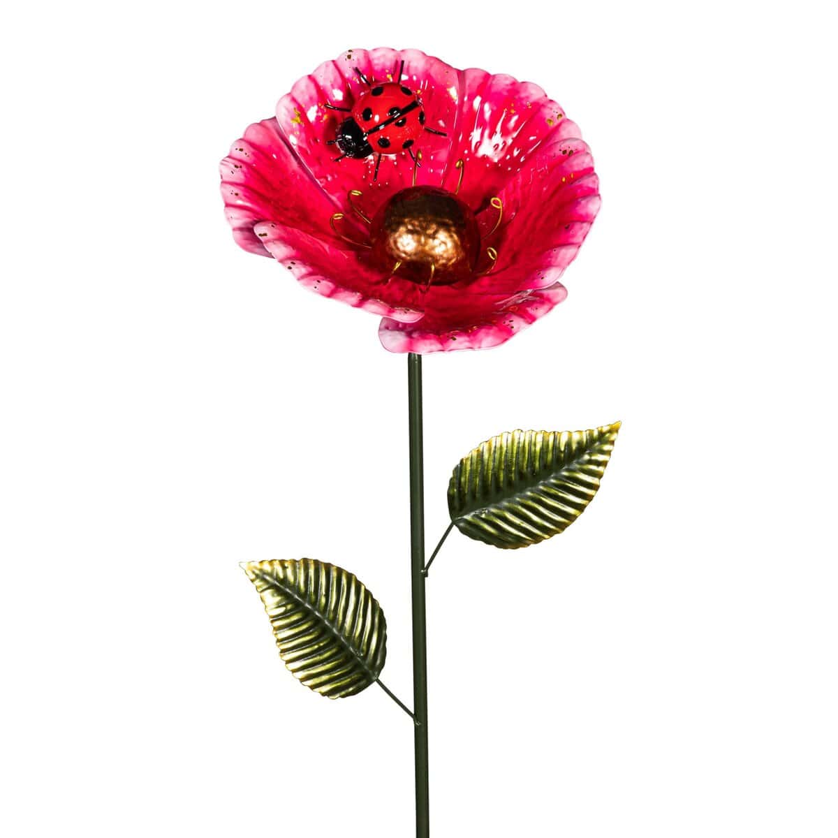 Metal Garden Stake with Ladybug