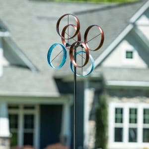Metal Roundabout Breeze Wind Spinner 72"H