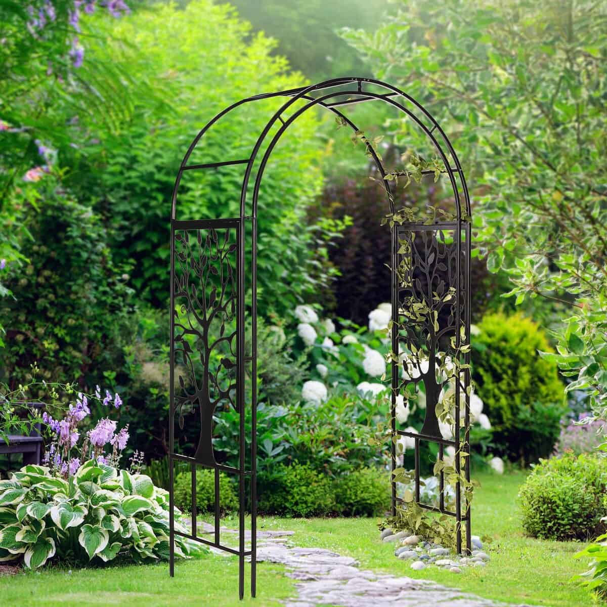 Metal Tree of Life Garden Arbor