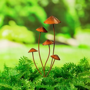 Mushroom Garden of Wonder Garden Metal Stake, 28"