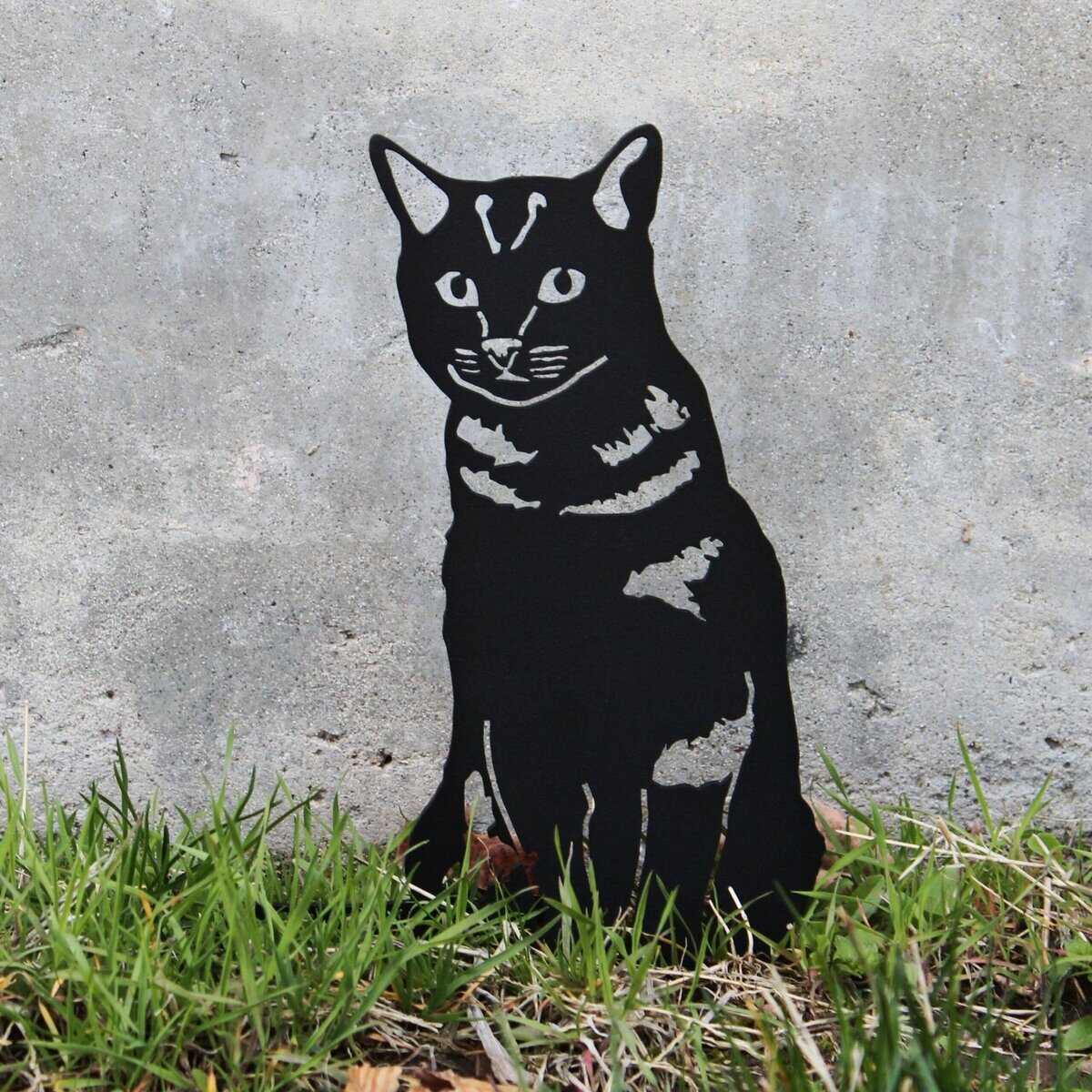 Shorthair Tabby Garden Stake