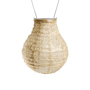 Soji Stella - Bulb - 8" Solar Lantern - Pearl