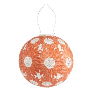 Soji Stella - Sunflower - 12" Solar Lantern - Persimmon