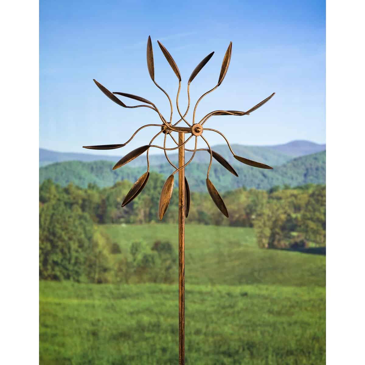 Twirler Metal Kinetic Garden Wind Spinner