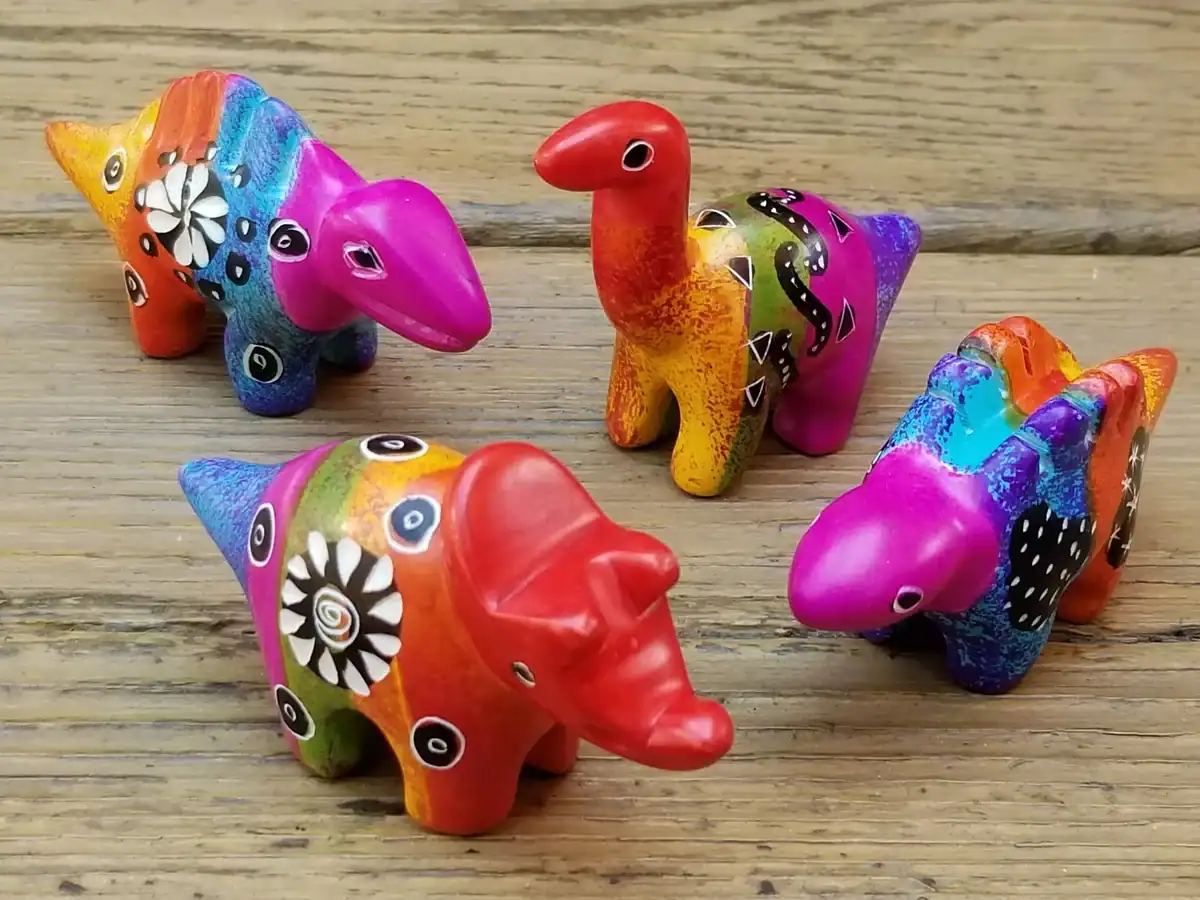 stone_dinosaur_figurines colorful stone dinosaur figurines