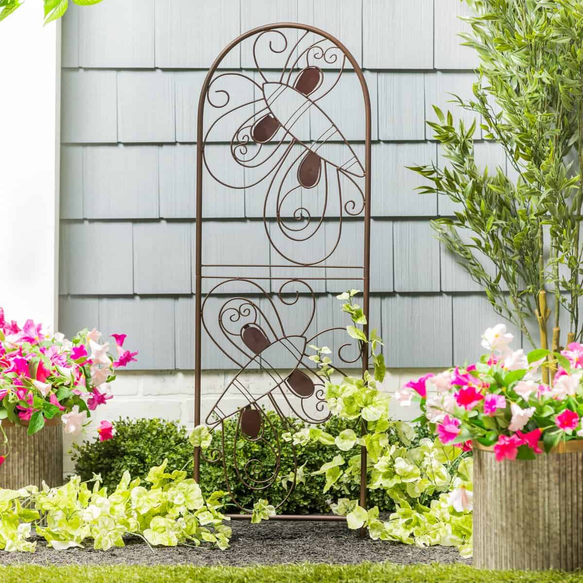 Metal Butterfly Trellis