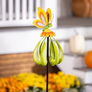 Perching Butterfly Wind Spinner