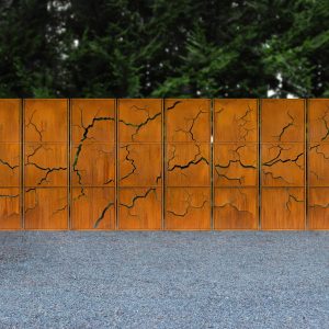 Fractured Expandable Metal Privacy Screens Modern Outdoor Panels PS523
