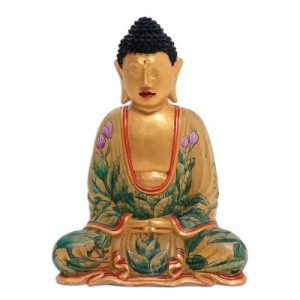 Hand Painted Wood Sculpture
