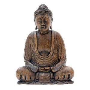 Handcarved Balinese Buddha in Meditation Wood Sculpture